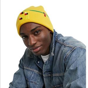 Levi's x Lego beanie hat in yellow